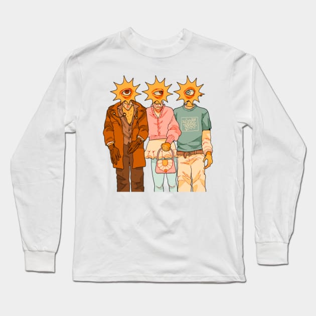 Angel trio Long Sleeve T-Shirt by PeachyDoodle